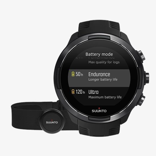 Suunto-Suunto 9 BARO Black with Heart Rate Belt-Black