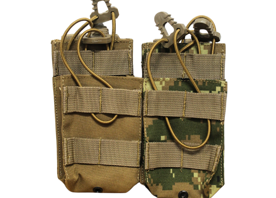 MRG M4 Double Stack Mag Pouch-Bungie