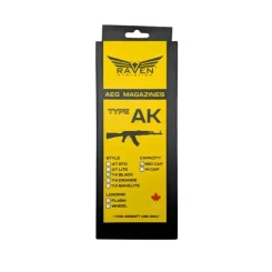 Raven Evolution- AEG AK Type Magazine- 74 Black Midcap